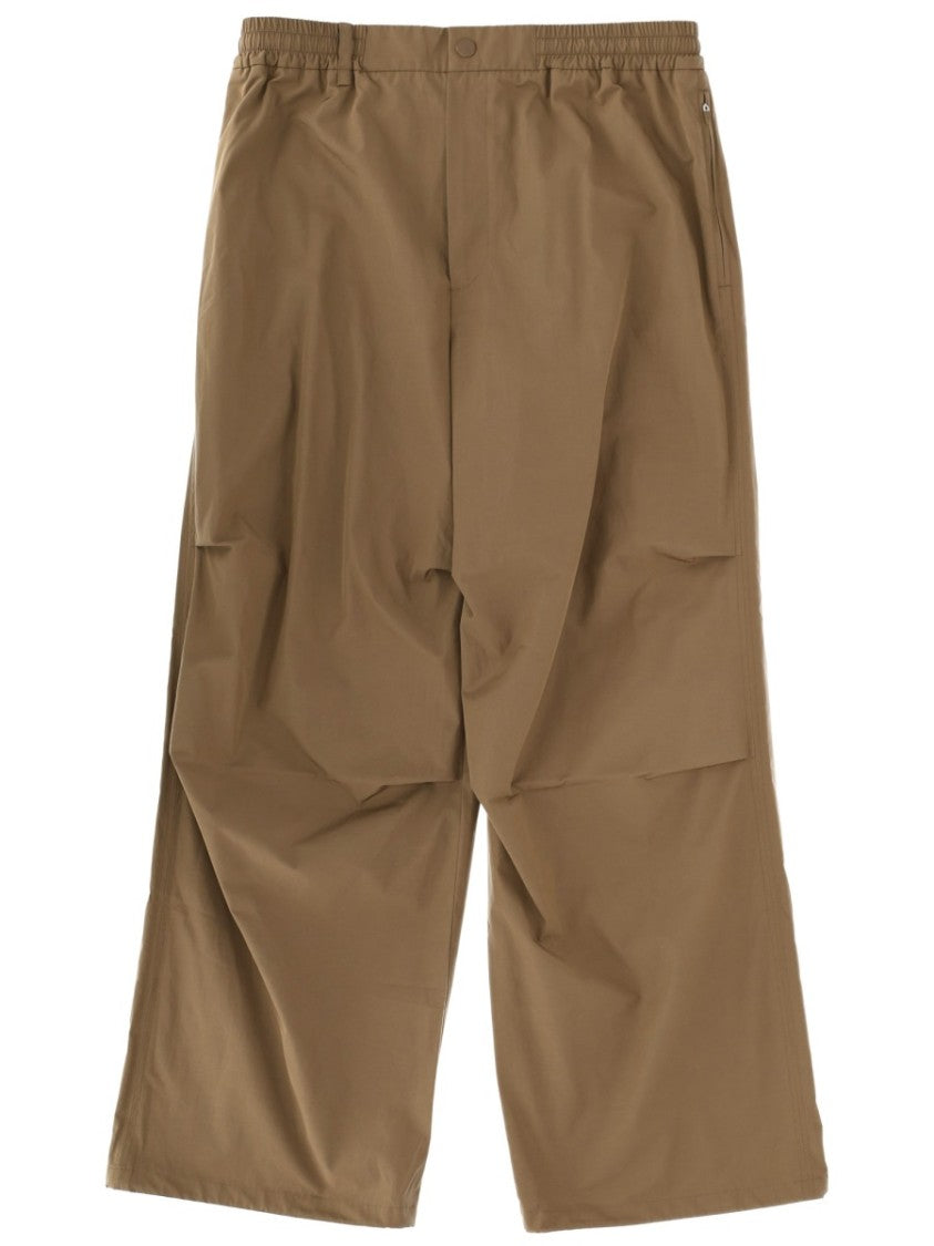 A.P.C. Brown Wide-Leg Elastic Pants