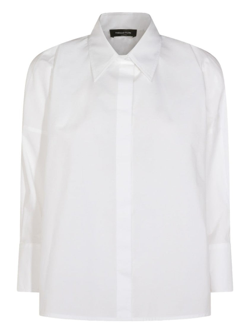 Fabiana Filippi Structured White Shirt With Classic Collar