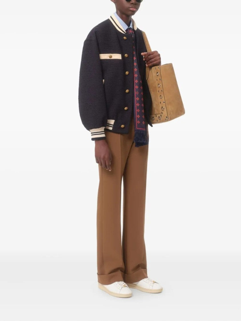 Valentino Textured Cotton Bomber Jacket