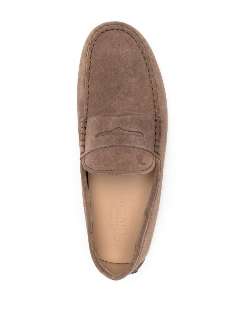 Tod's Contemporary Suede Moccasin Loafer