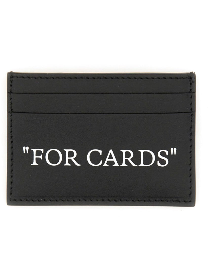 Off-White Quote White Typography Card Holder