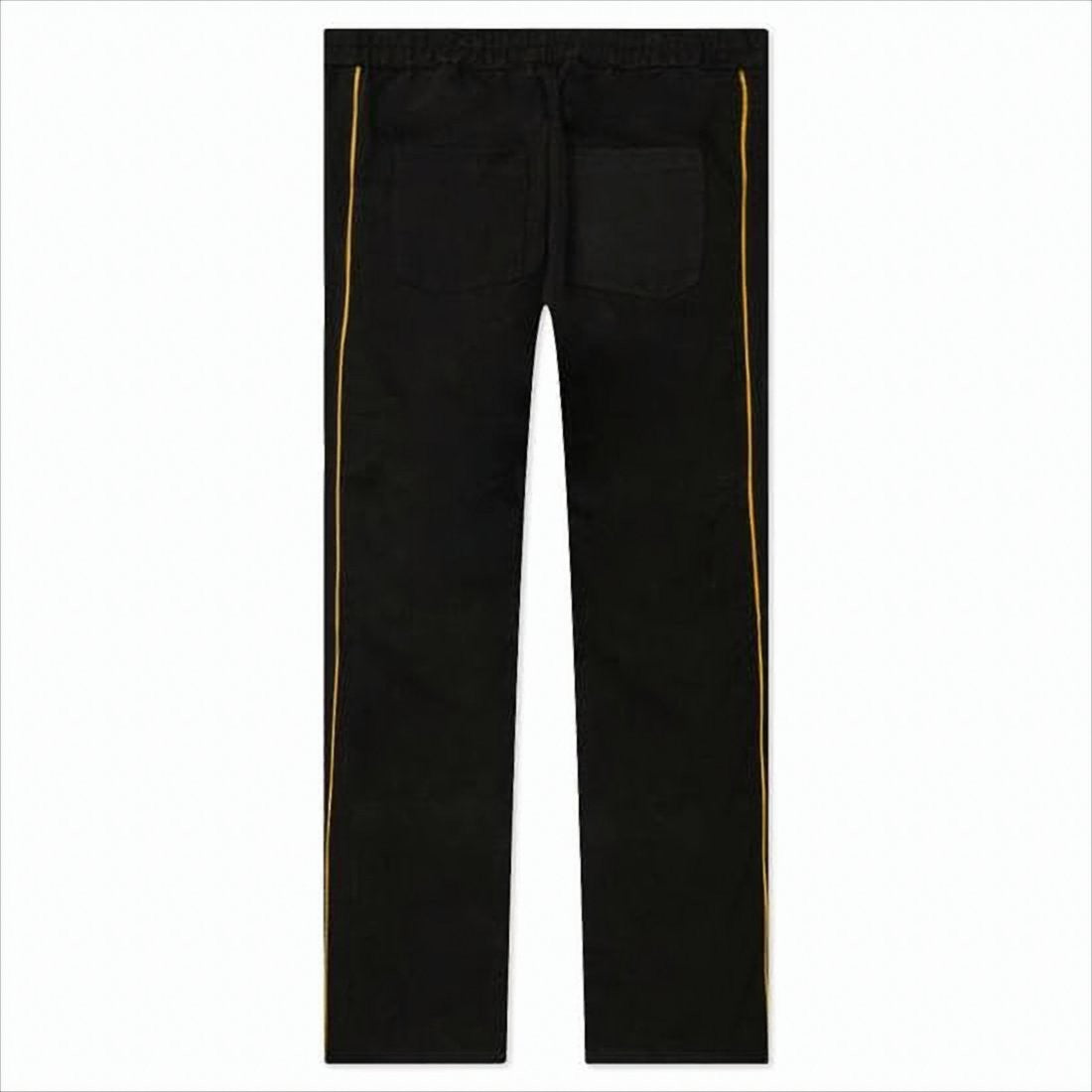 Rhude Straight-Leg Pants With Subtle Yellow Stripe