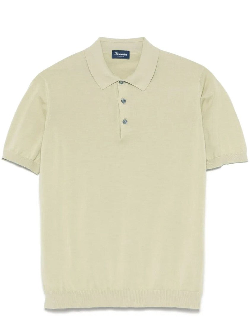 Drumohr Cotton Polo With Classic Collar