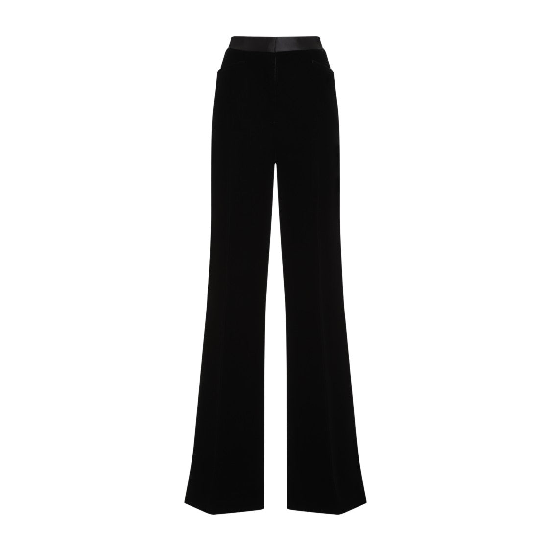 Tom Ford Flared Trousers With Viscose-Cupro Blend And Detailing