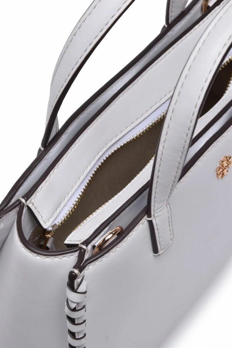 Tory Burch Emerson Whipstitch Mini Tote Bag - White
