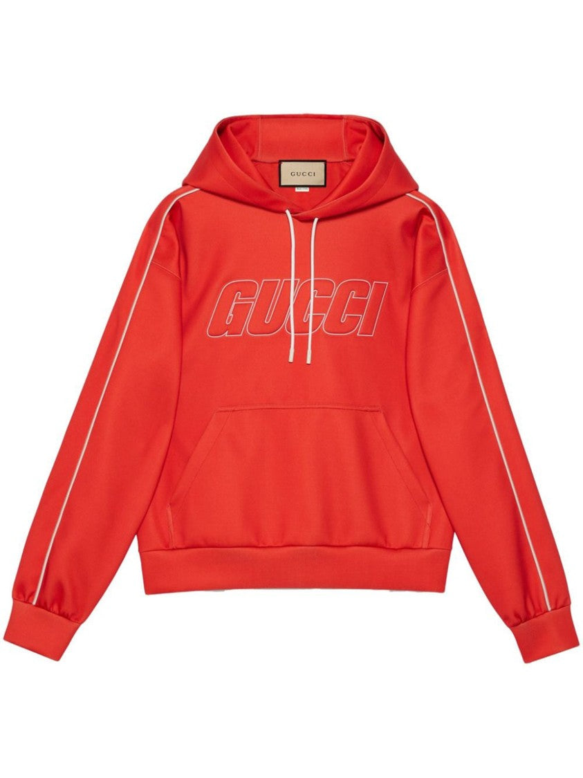 Gucci Relaxed Fit Red Sweatshirt With Logo