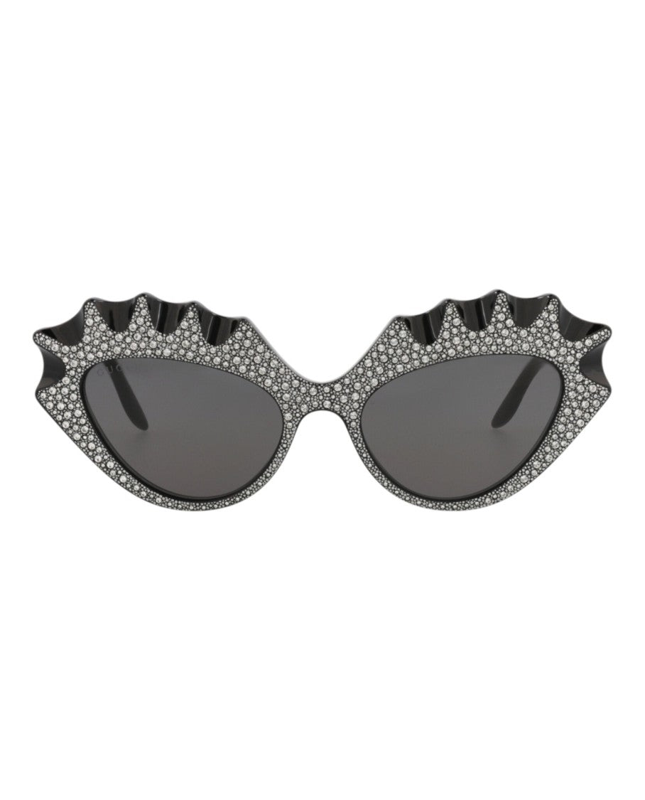 Gucci Cat Eye-Frame Sunglasses With Crystal Embellishments