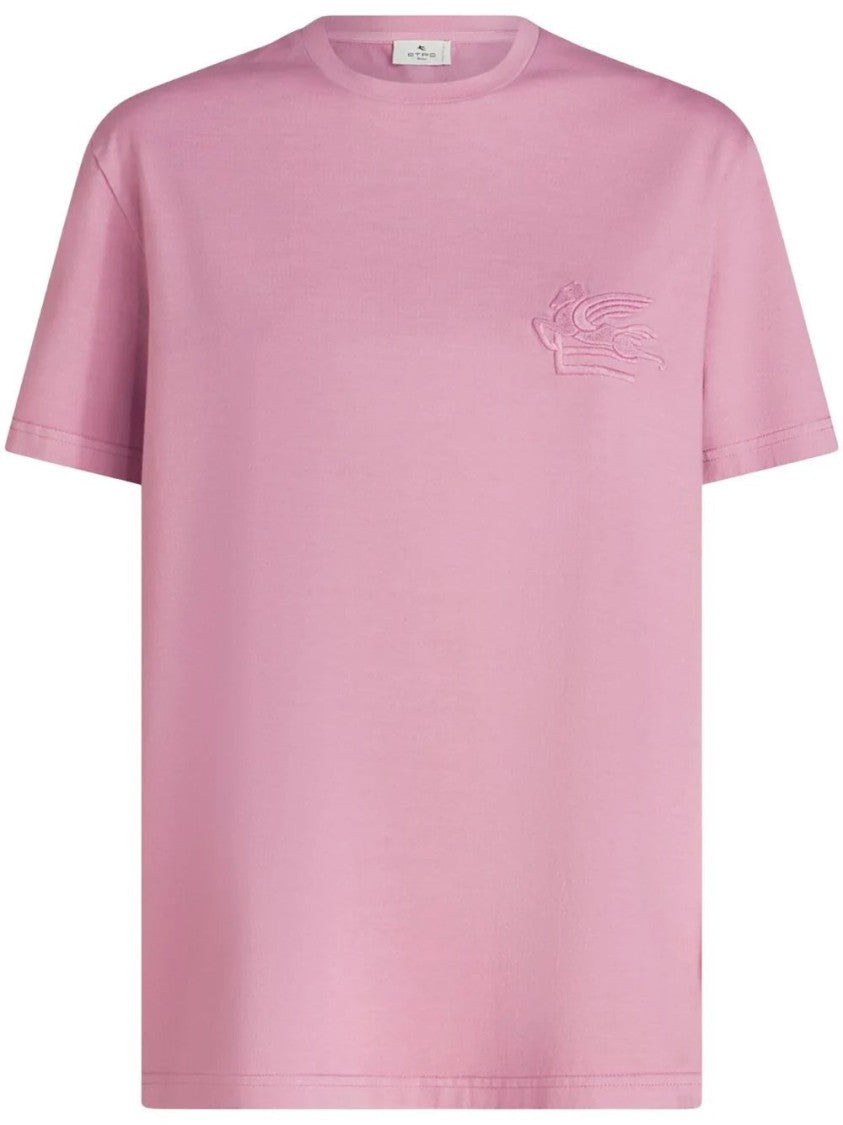 Etro Short Sleeve T-Shirt With Subtle Embroidery