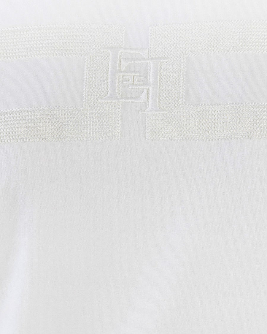 Elisabetta Franchi White Cotton Jersey T-Shirt