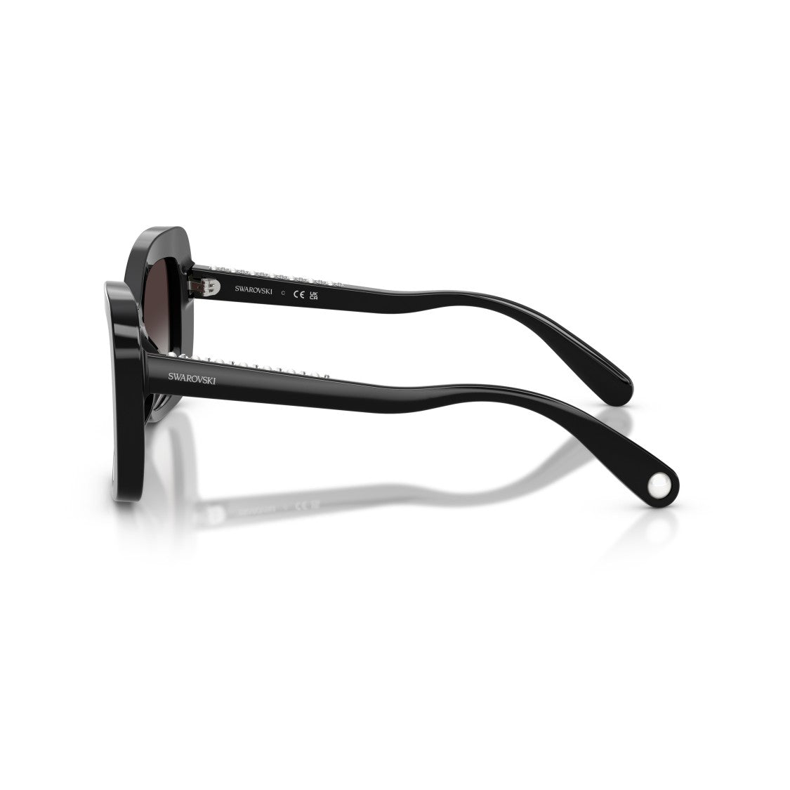 Swarovski 0Sk6062u Oversized Square Frame Sunglasses With Gradient Lenses