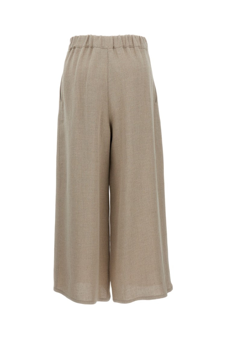 Dusan High-Waisted Wide-Leg Linen Trousers