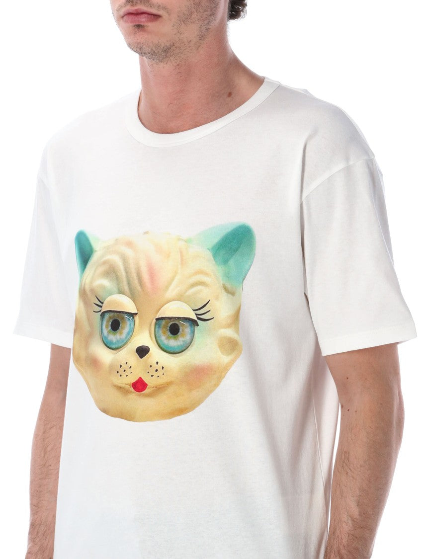 Valentino Garavani Le Chat Cotton Girocollo Graphic T Shirt