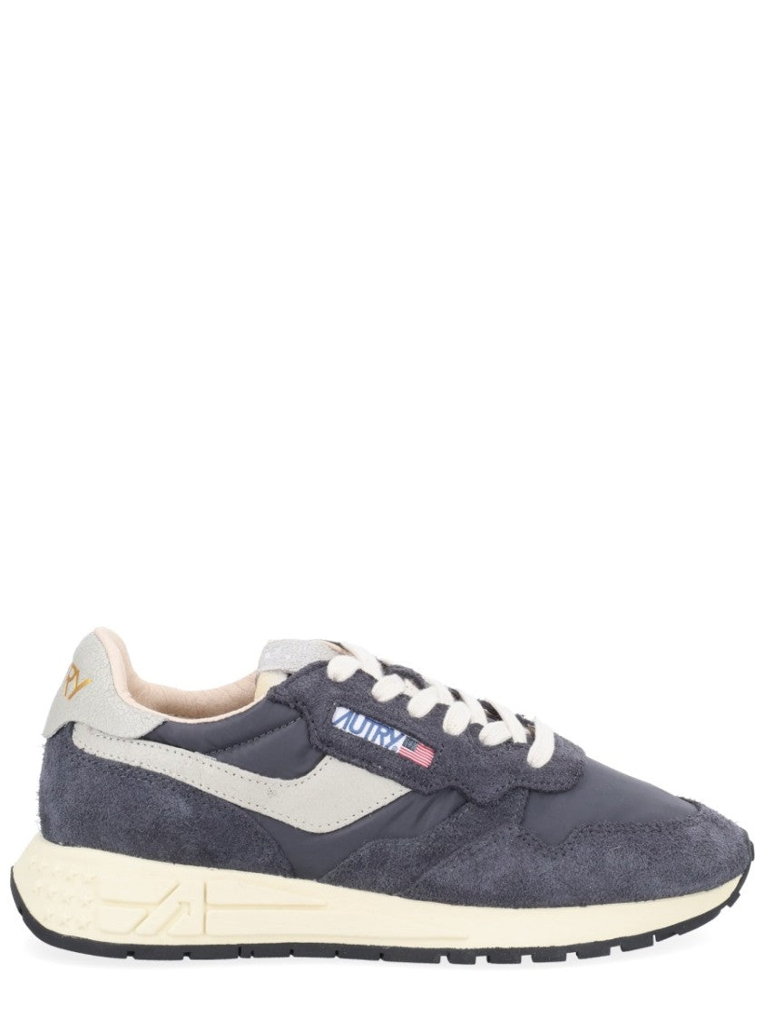 Autry Reelwind Low Textured Suede Nylon-Blend Sneakers