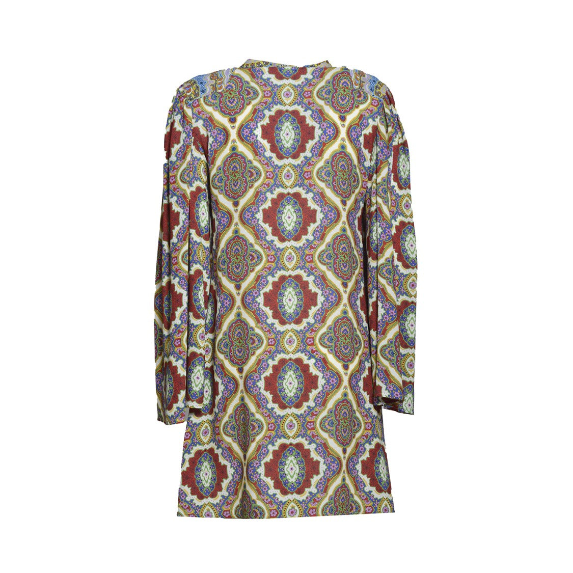 Etro Multicolored Viscose Shirt Dress Medallion Print
