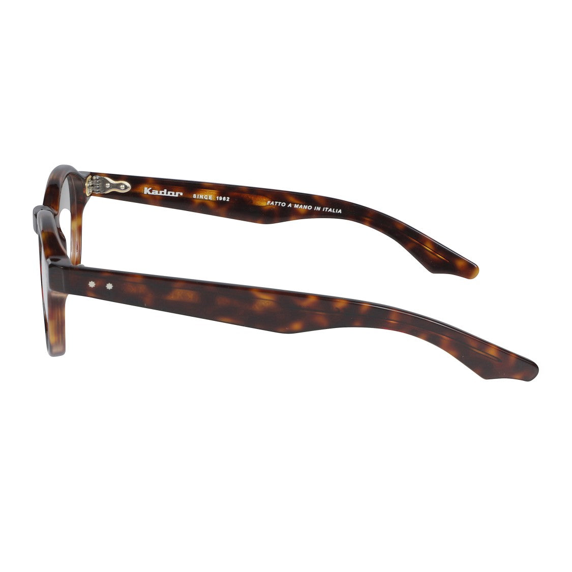 Kador K-Master Square Tortoiseshell Frame Eyeglasses With Metallic Rivets