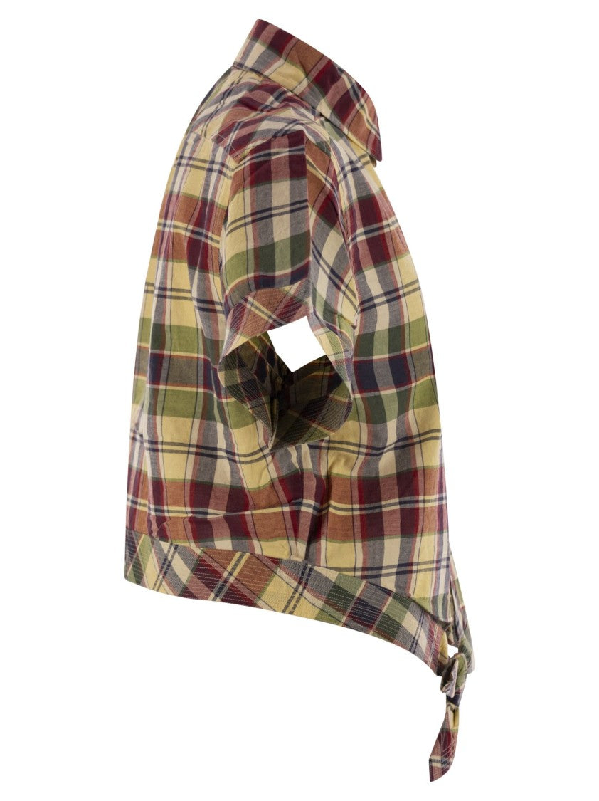 Polo Ralph Lauren Short Shirt In Plaid Cotton