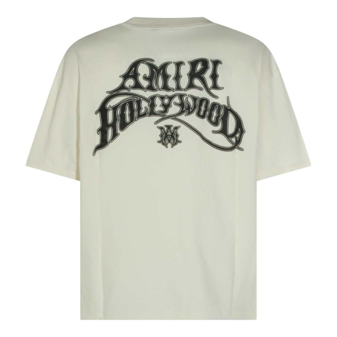 Amiri Ivory Cotton Crew Neckline T-Shirt