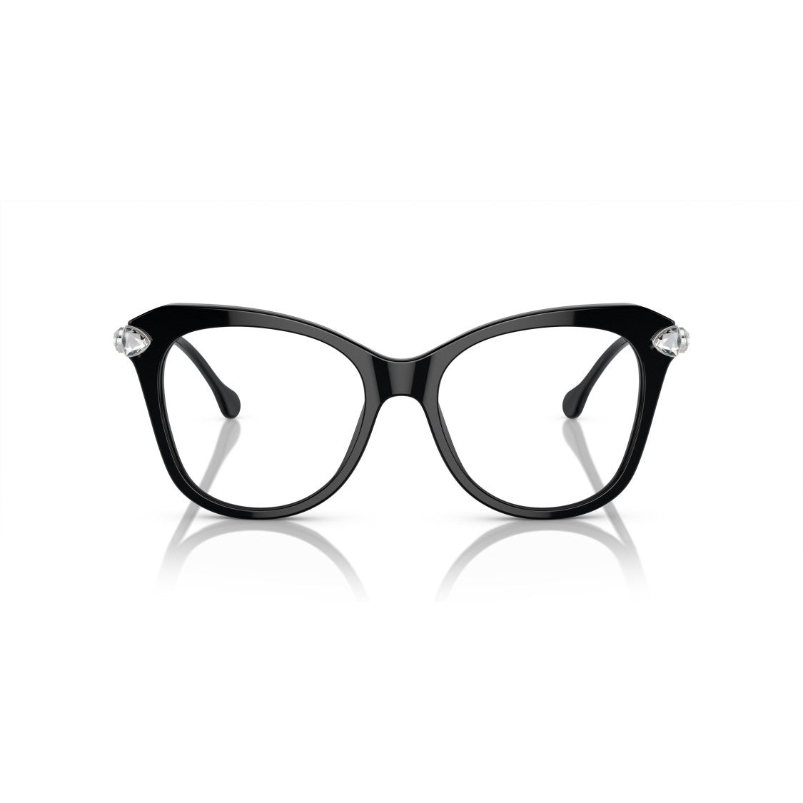 Swarovski 0Sk2012 Oversized Cat-Eye Eyeglasses With Crystal Embellishments