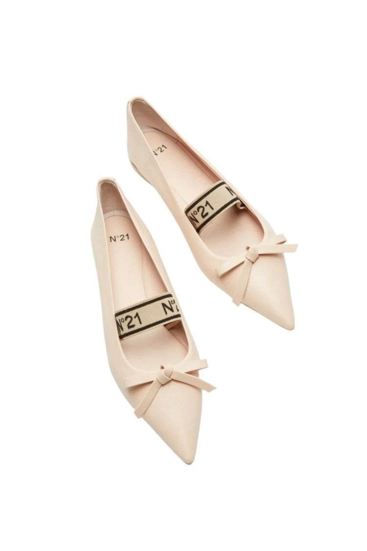 N°21 Leather Ballet Pumps