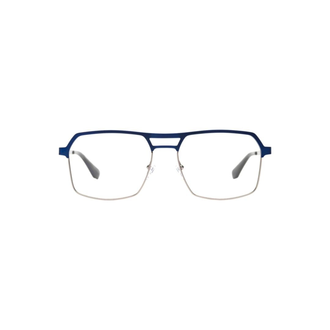 Xavier Garcia Design Claude C-1 Square Frame Eyeglasses With Dual-Tone Design