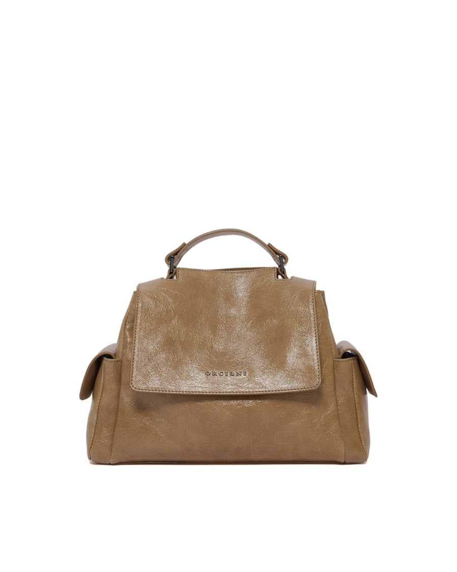 Orciani Glossy Textured Sveva Small Handbag