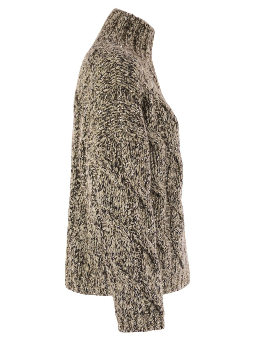 Brunello Cucinelli Soft Wool, Cashmere And Mohair Turtleneck Sweater