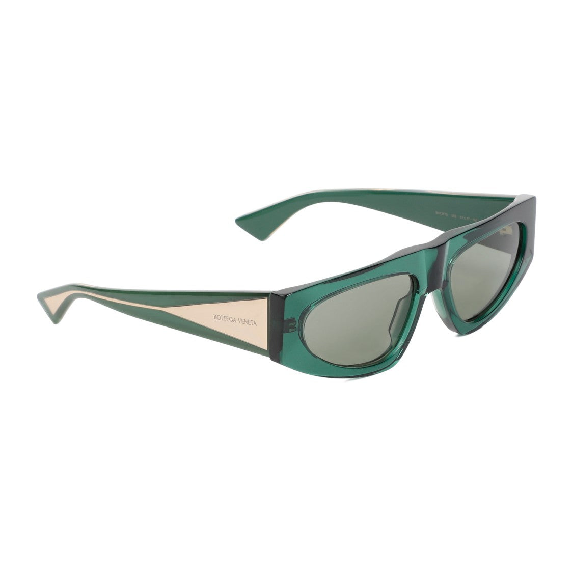 Bottega Veneta Green Crystal Acetate Sunglasses