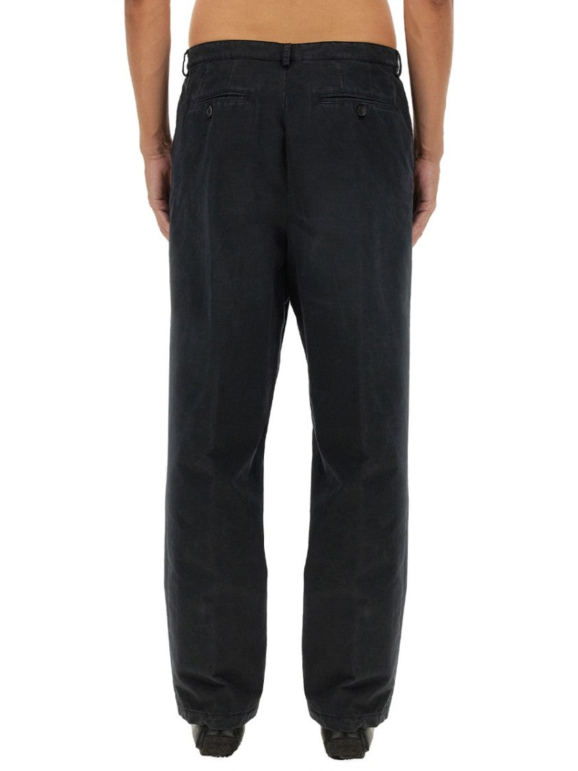 Bally Relaxed Fit Black Cotton Pants