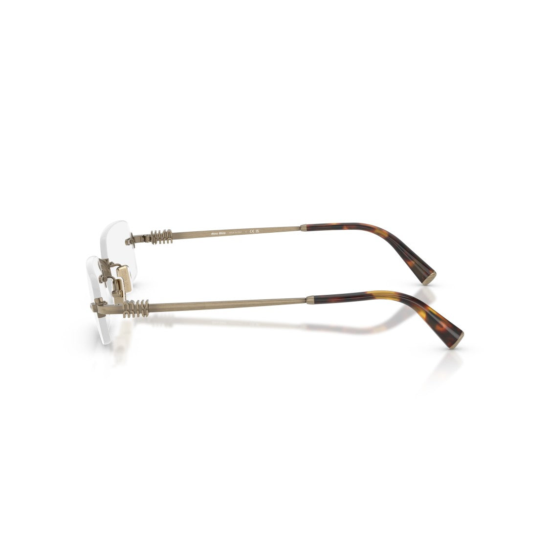 Miu Miu 0Mu 50Yv Rimless Rectangular Eyeglasses