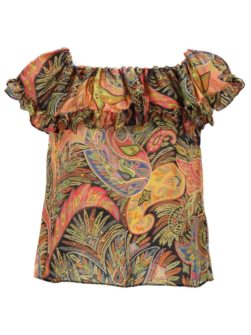 Etro Top With Print Paisley Blouse