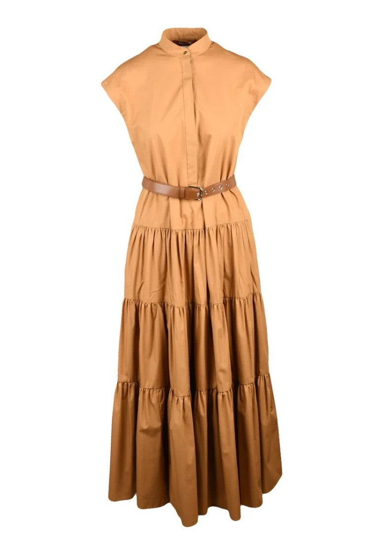 Max Mara Long Dress Cotton - Beige