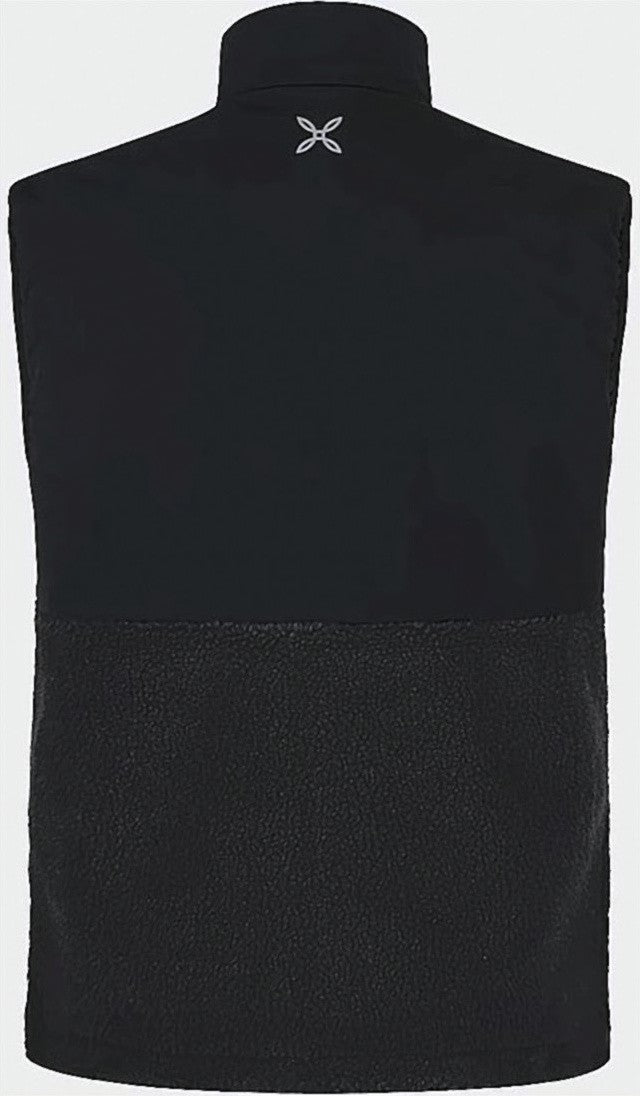 Montura Textured Fleece-Blend Vest With High Collar