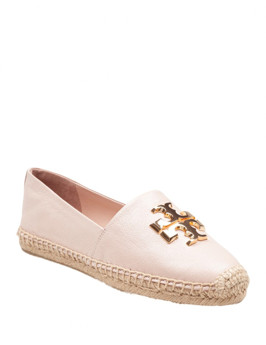 Tory Burch Eleanor Espadrille In Leather Color Rose