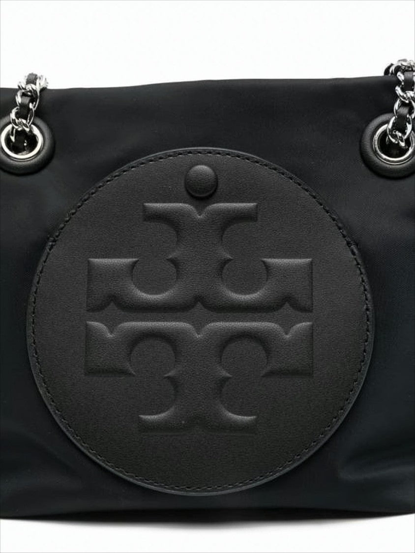Tory Burch Nylon Tote Bag With Embossed Logo