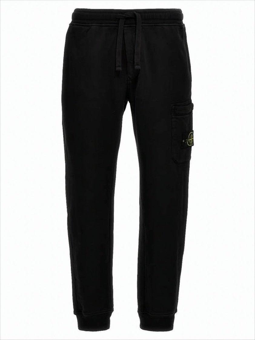 Stone Island Straight Fit Black Pants