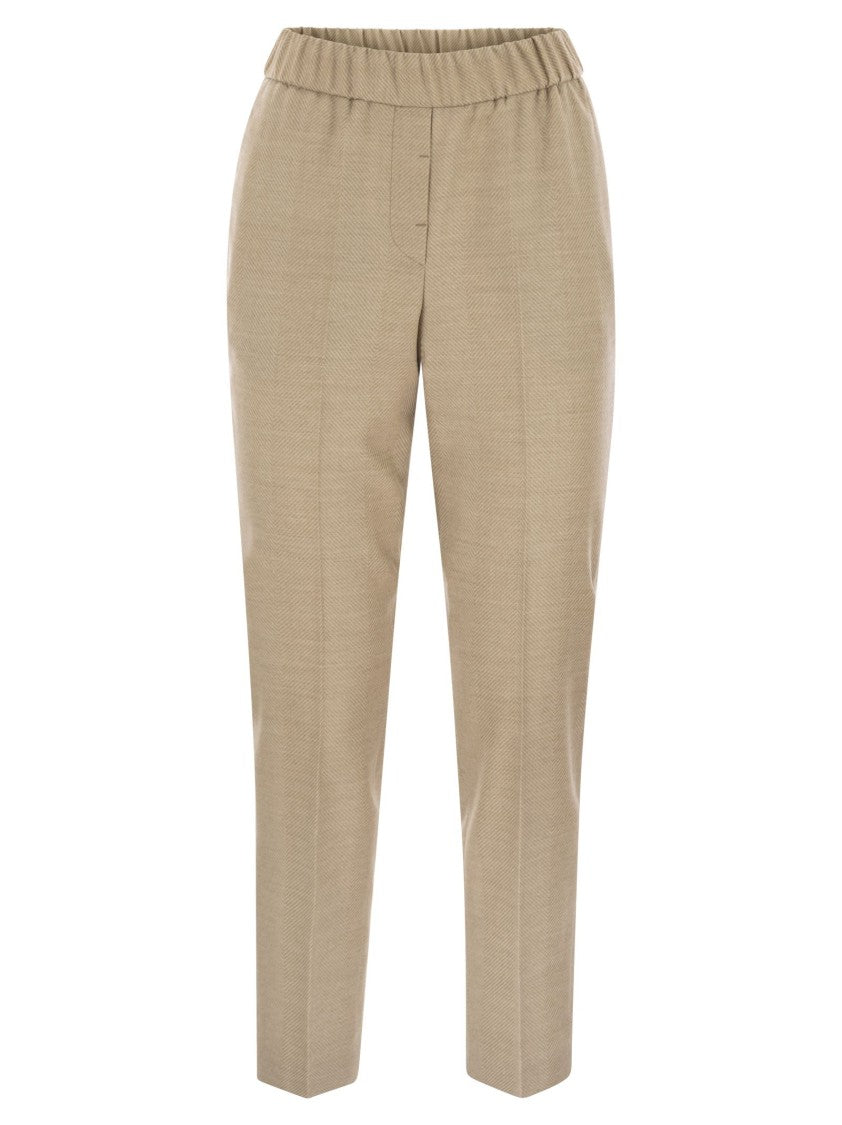 Peserico Stretch Virgin Wool Trousers