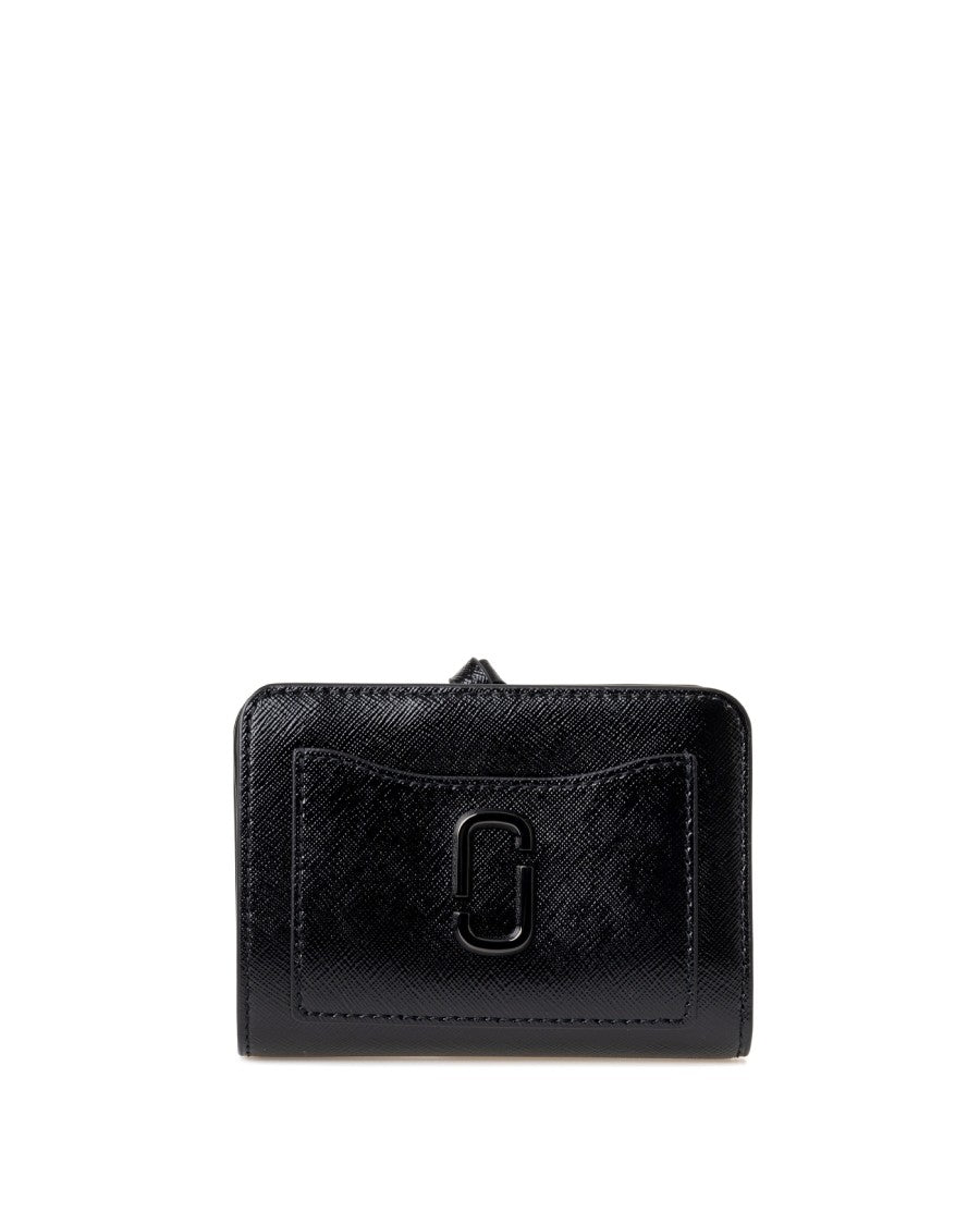 Marc Jacobs Classic Black Leather Wallet With Branded Plate