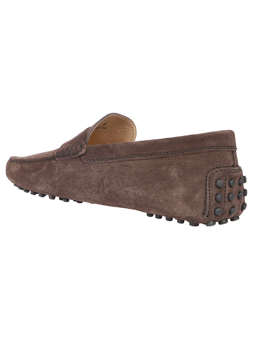Tod's Moccasin-Style Leather Loafers With Rubber Pebble Sole