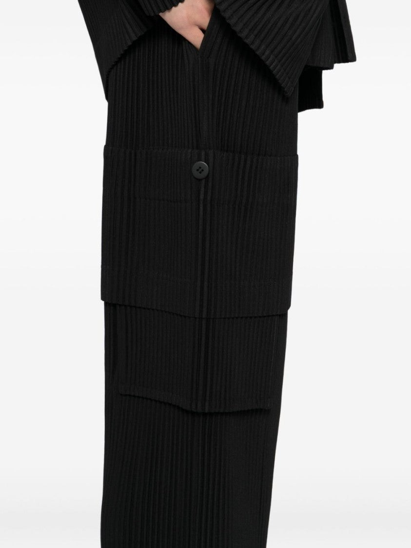 Homme Plissé Issey Miyake Multi-Pocket Trousers With Adjustable Waistband And Flap Pockets