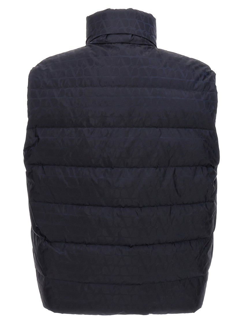 Valentino Garavani Valentino 'Toile Iconographe' Feather-Padded Vest