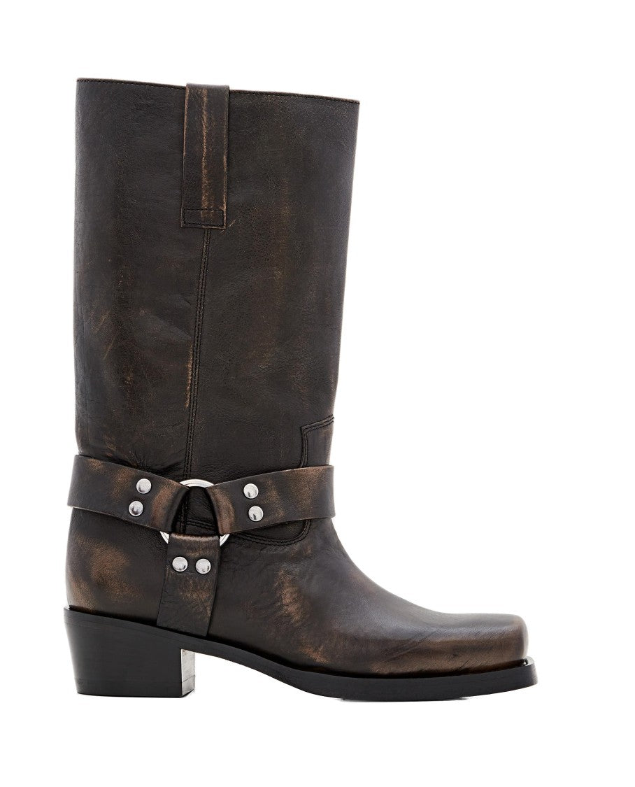 Paris Texas Roxy Brushed Boots Heel 45