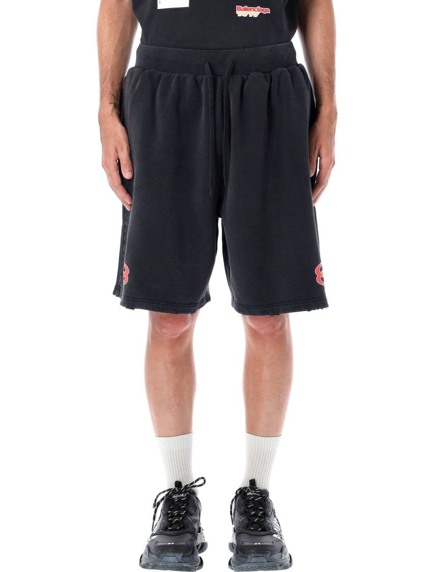 Balenciaga Logo Print Sweatshorts