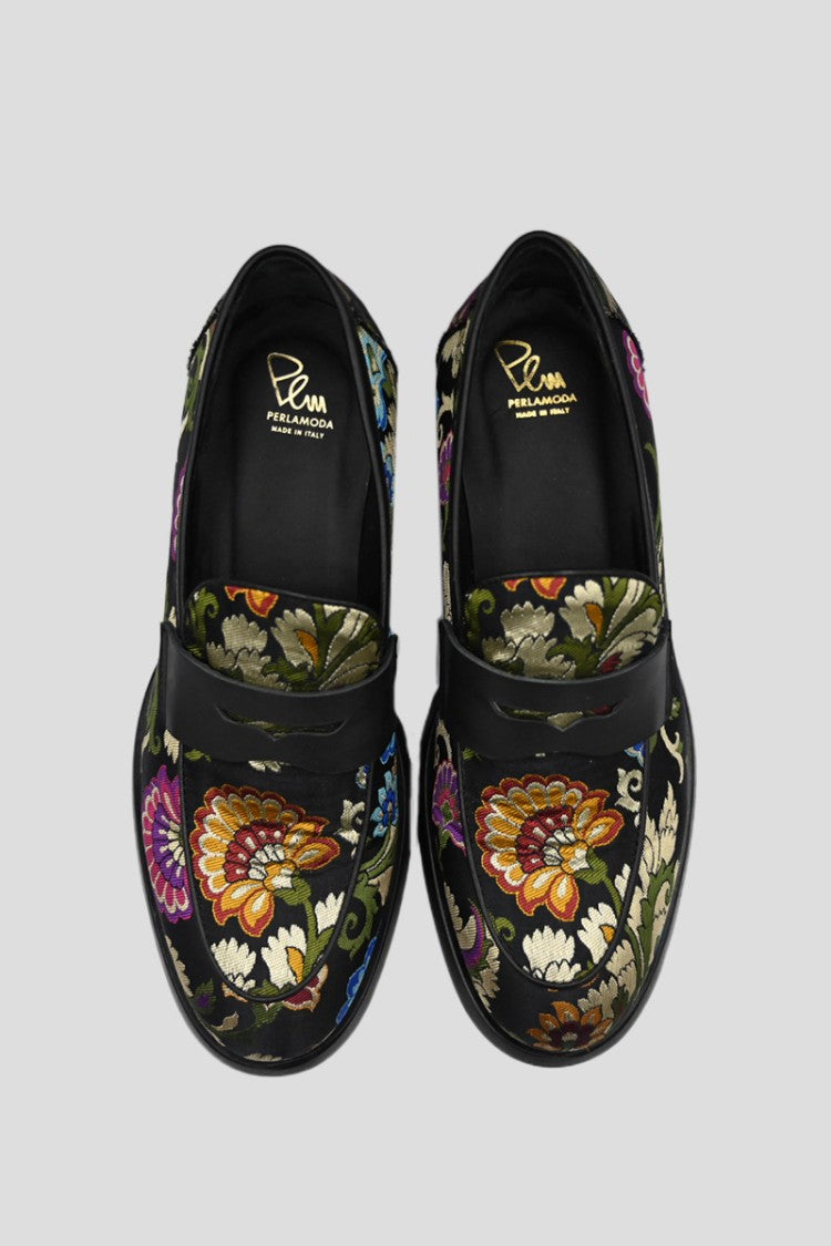Philippe Lang Floral Loafers