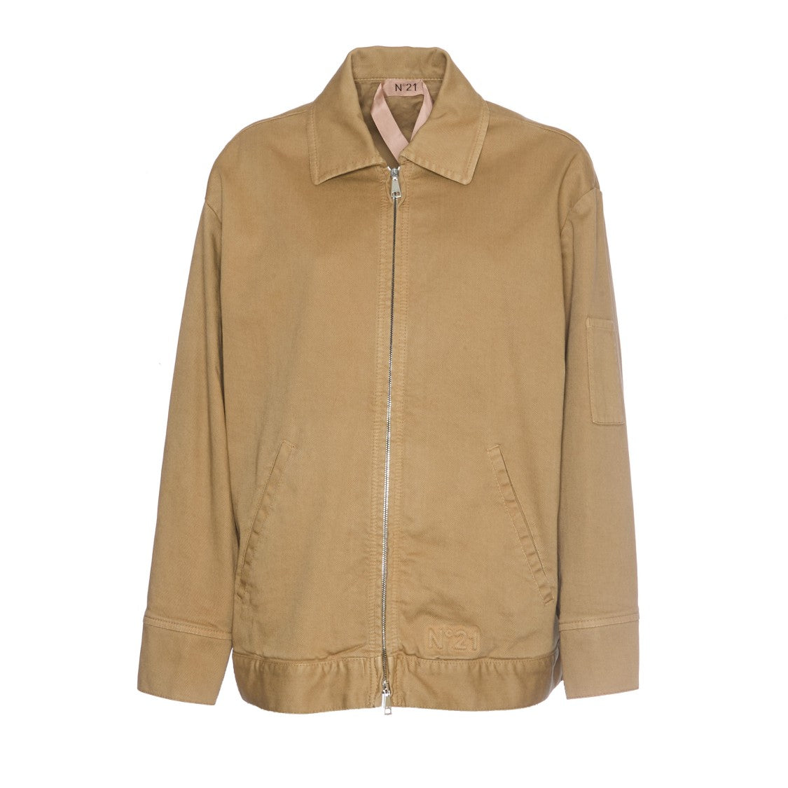 N°21 Cotton Blend Relaxed-Fit Jacket With Classic Collar