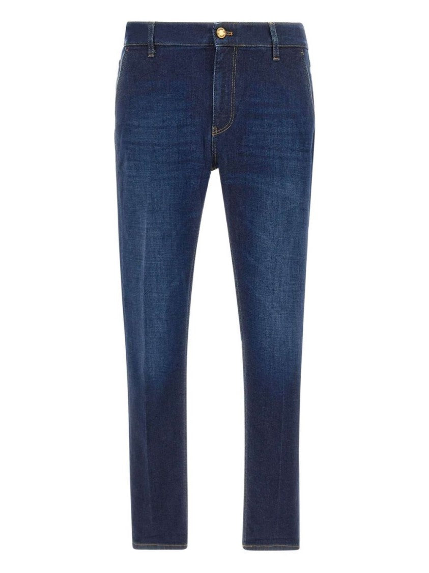 Pt Torino Classic Straight-Leg Denim Jeans With Mid-Rise Waist