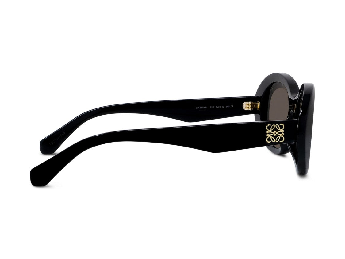 Loewe Glossy Black Lw40190i Oversized Round Sunglasses