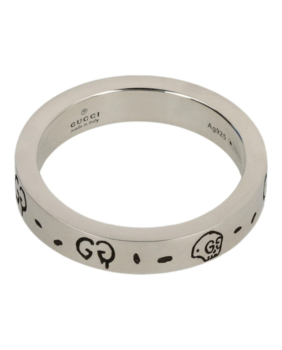 Gucci Sterling Silver Ghost Ring 4Mm