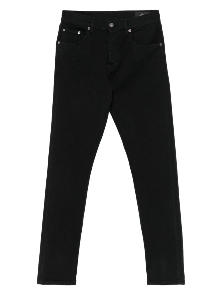 Dondup Straight-Leg Black Jeans