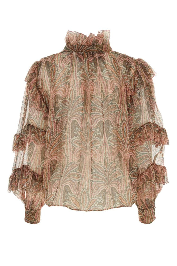 Etro Printed Crepe Blouse