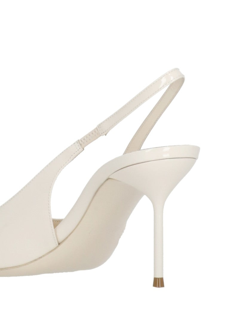 Paris Texas Ivory Lidia Arrow Toe Polished Leather Pumps